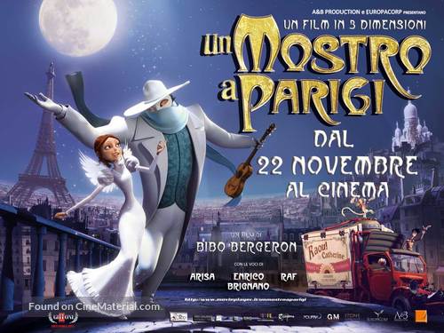 Un monstre &agrave; Paris - Italian Movie Poster