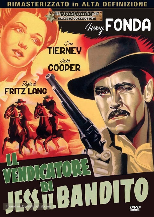 The Return of Frank James - Italian DVD movie cover