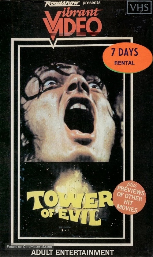 Tower of Evil - Australian VHS movie cover