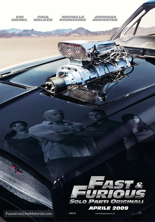 Fast &amp; Furious - Italian Movie Poster