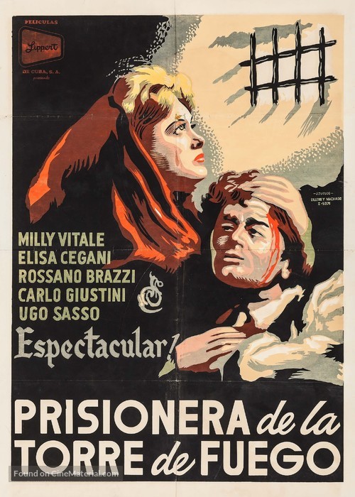 La prigioniera della torre di fuoco - Cuban Movie Poster