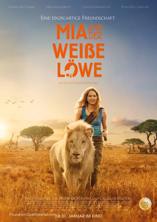 Mia et le lion blanc - German Movie Poster