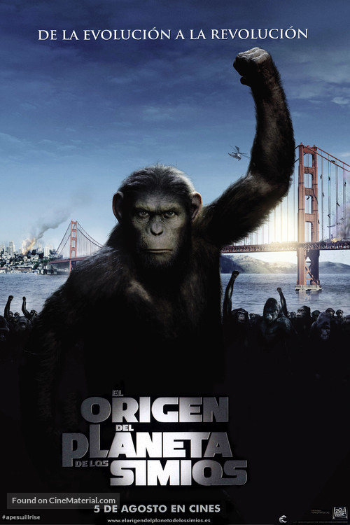 Rise of the Planet of the Apes - Spanish Movie Poster