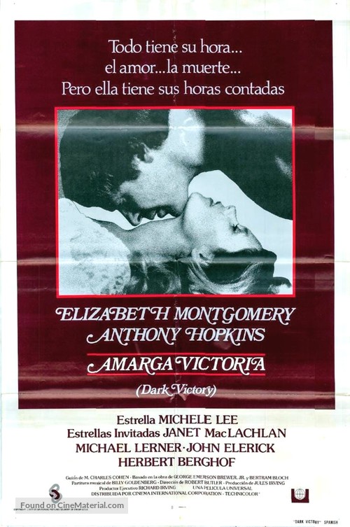 Dark Victory - Spanish Movie Poster