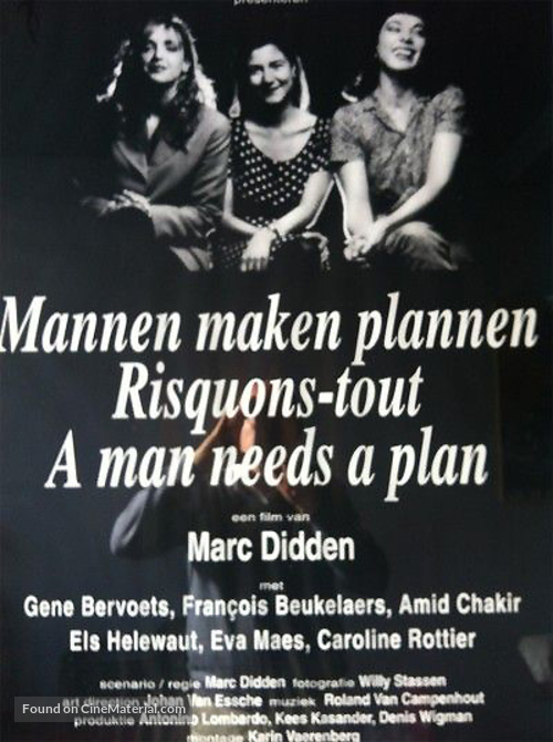 Mannen maken plannen - Belgian Movie Poster