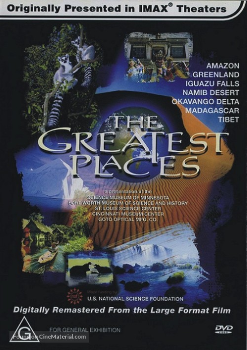 The Greatest Places - Australian DVD movie cover