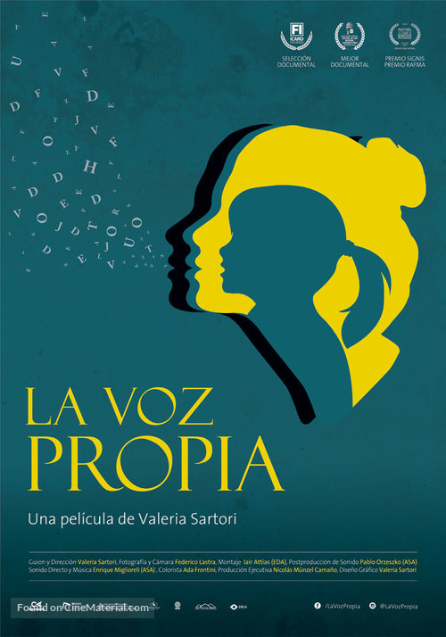 La voz propia - Argentinian Movie Poster