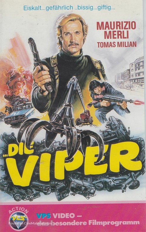 Roma a mano armata - German VHS movie cover