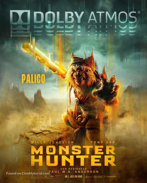 Monster Hunter - German Movie Poster