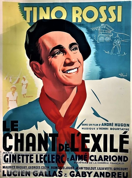 Chant de l&#039;exil&egrave;, Le - French Movie Poster