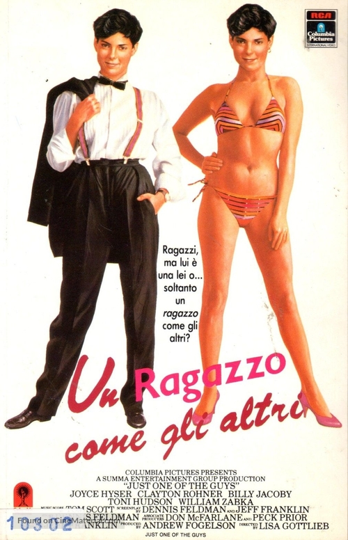Just One of the Guys - Italian VHS movie cover