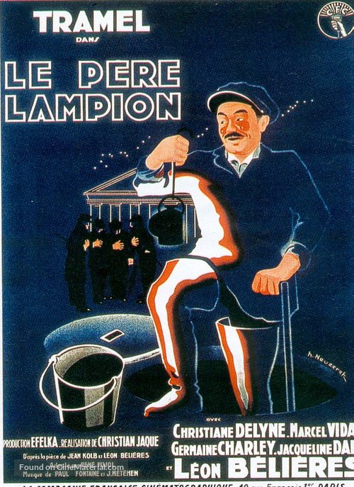 Le p&egrave;re Lampion - French Movie Poster