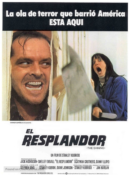 The Shining - Spanish Movie Poster
