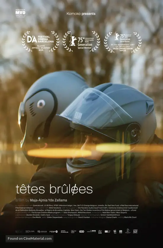 T&ecirc;tes br&ucirc;l&eacute;es - Belgian Movie Poster