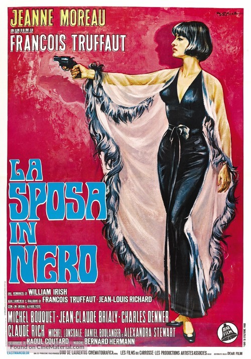 La mari&eacute;e &eacute;tait en noir - Italian Theatrical movie poster