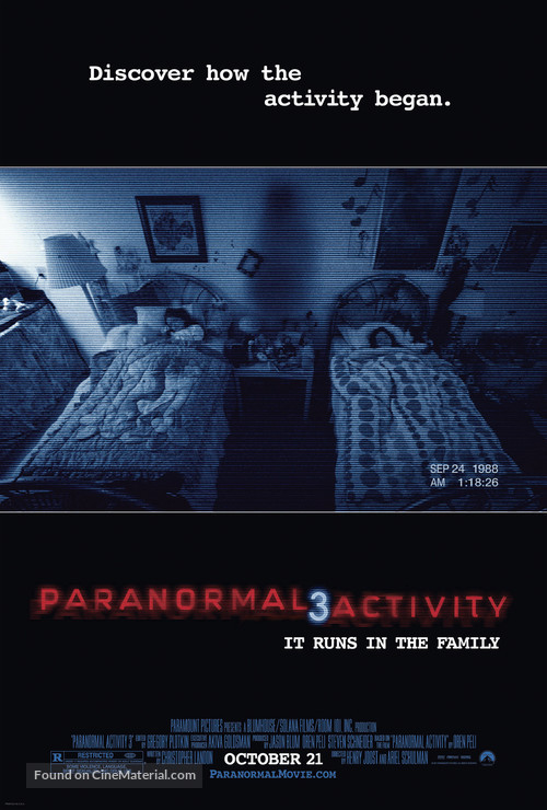 Paranormal Activity 3 - Movie Poster