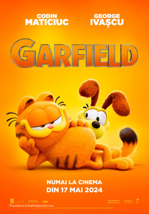 The Garfield Movie - Romanian Movie Poster