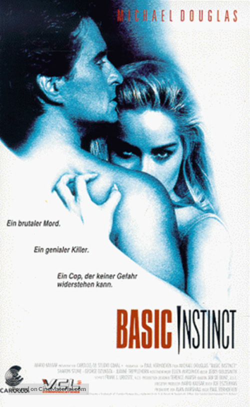 Basic Instinct - German VHS movie cover