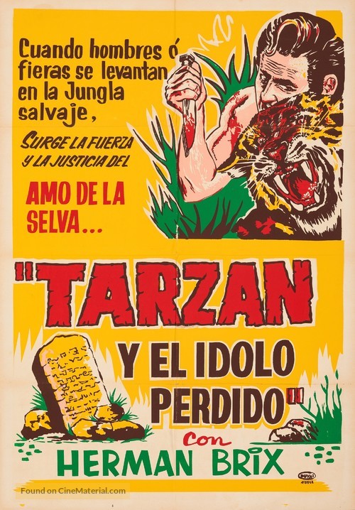 Tarzan and the Green Goddess - Mexican Movie Poster