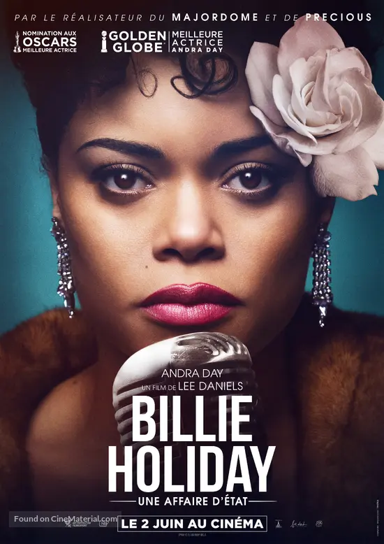 The United States vs. Billie Holiday (2021) French movie poster