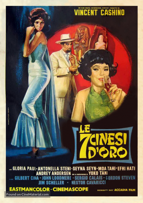 Le 7 cinesi d&#039;oro - Italian Movie Poster