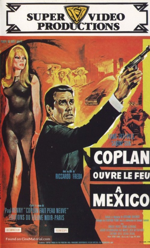 Coplan ouvre le feu &agrave; Mexico - French VHS movie cover