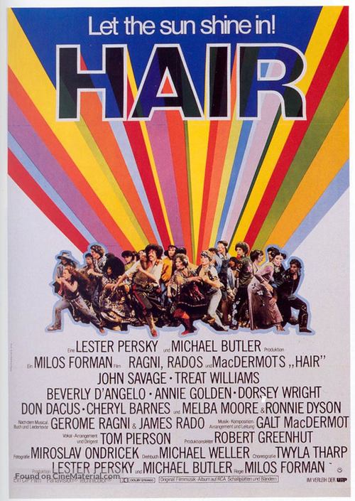 Hair - German Theatrical movie poster