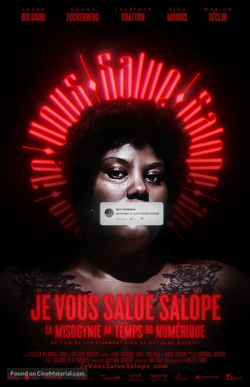 Je vous salue salope: La misogynie au temps du num&eacute;rique - Canadian Movie Poster