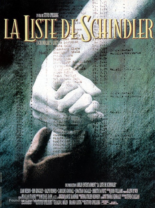 Schindler&#039;s List - French Movie Poster