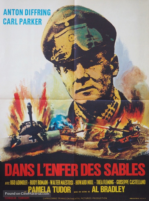 Uccidete Rommel - French Movie Poster