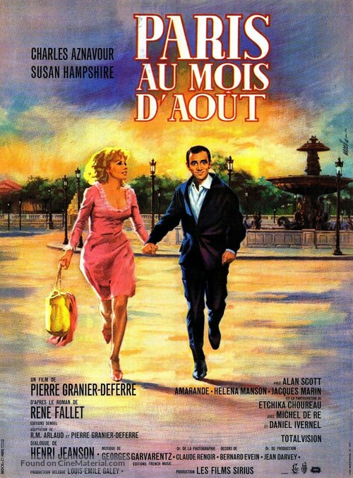 Paris au mois d&#039;ao&ucirc;t - French Movie Poster