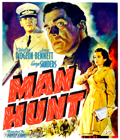 Man Hunt - British Movie Cover
