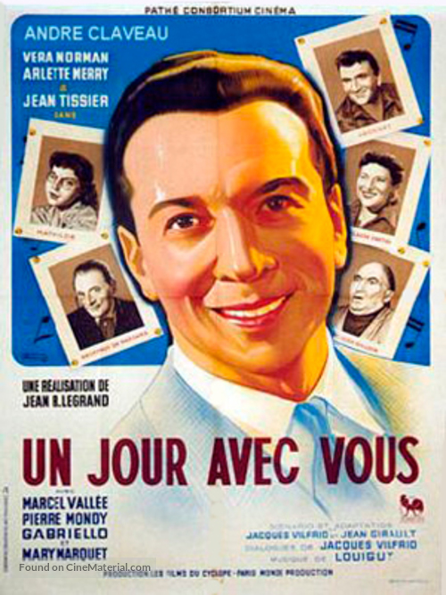 Un jour avec vous - French Movie Poster