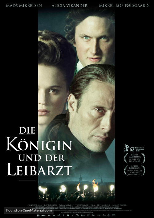 En kongelig aff&aelig;re - German Movie Poster