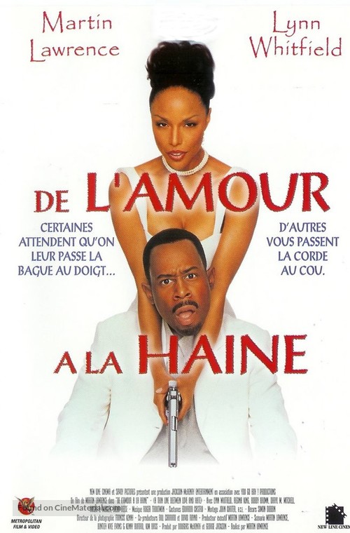 A Thin Line Between Love and Hate - French VHS movie cover
