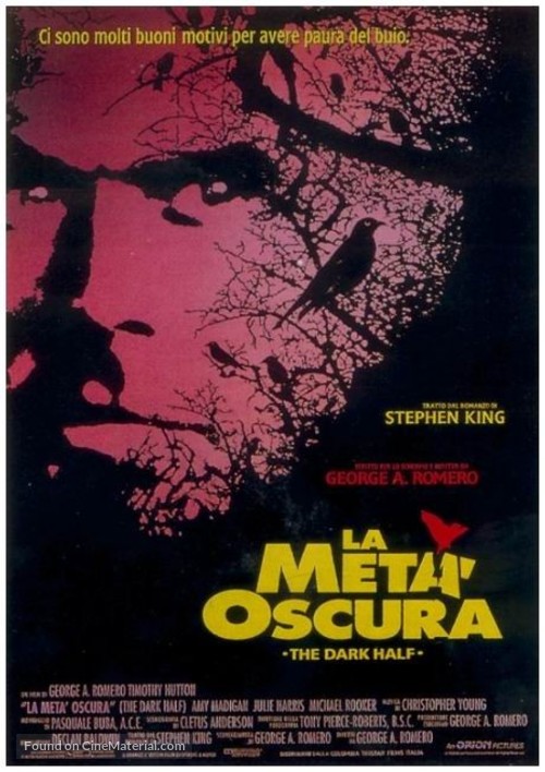 The Dark Half - Italian Movie Poster