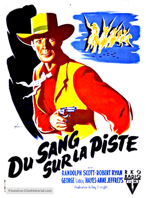 Trail Street - French Movie Poster