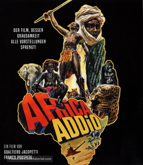 Africa addio - German Blu-Ray movie cover