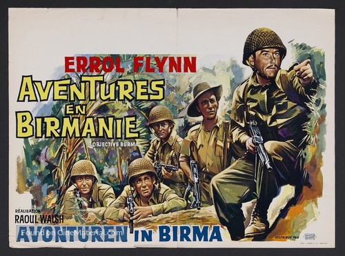 Objective, Burma! - Belgian Movie Poster