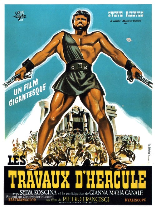 Le fatiche di Ercole - French Movie Poster