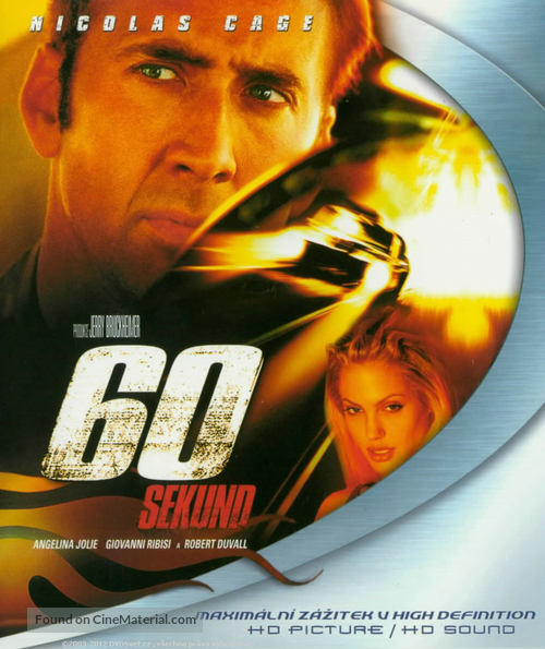 Gone In 60 Seconds - Czech Blu-Ray movie cover