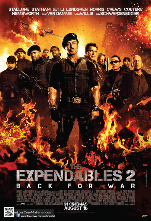 The Expendables 2 - Singaporean Movie Poster
