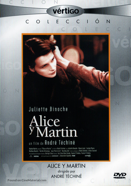 Alice et Martin - Spanish DVD movie cover