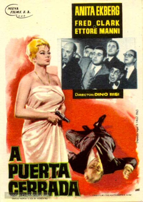 A porte chiuse - Spanish Movie Poster