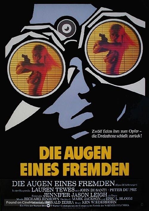Eyes of a Stranger - German Movie Poster