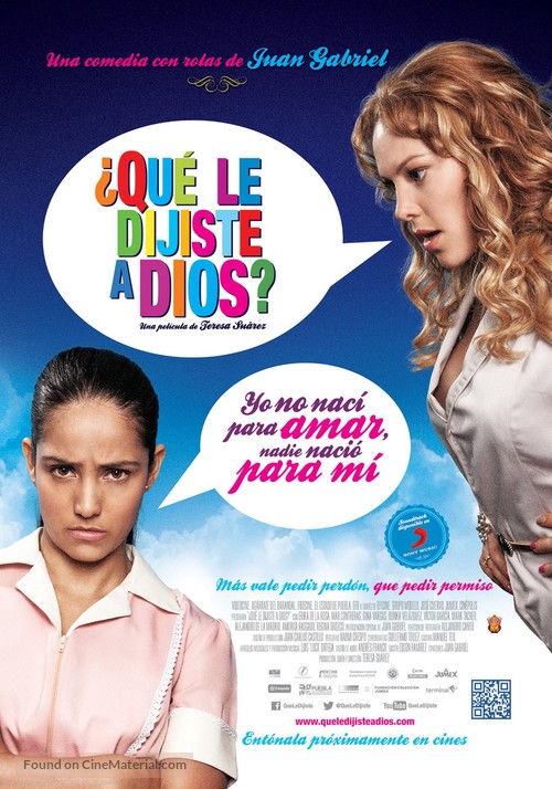 &iquest;Qu&eacute; le dijiste a Dios? - Mexican Movie Poster