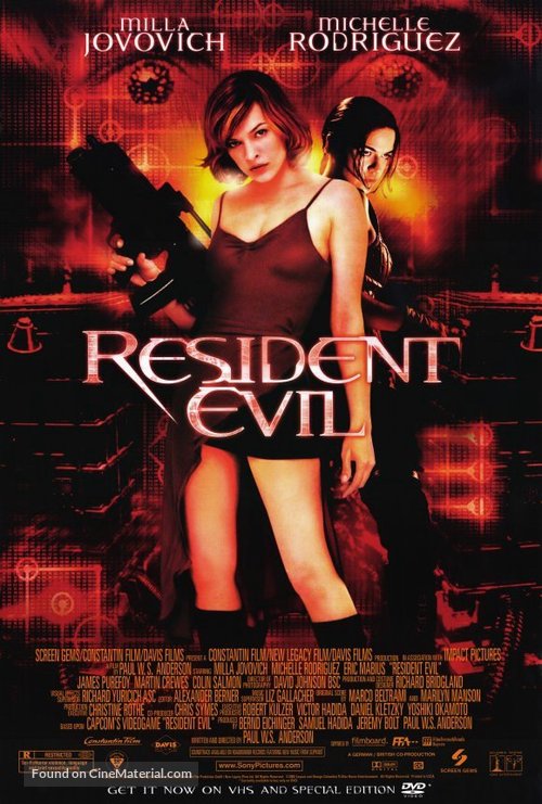 Resident Evil - Video release movie poster