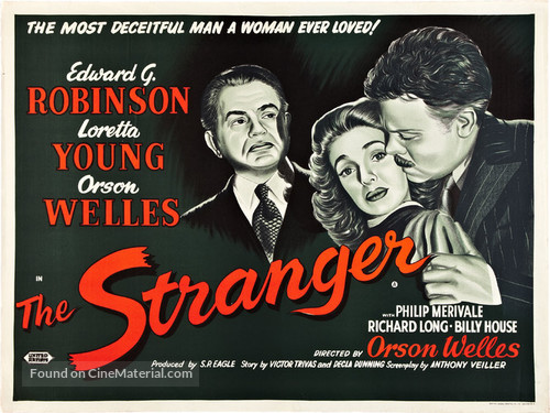 The Stranger - British Theatrical movie poster