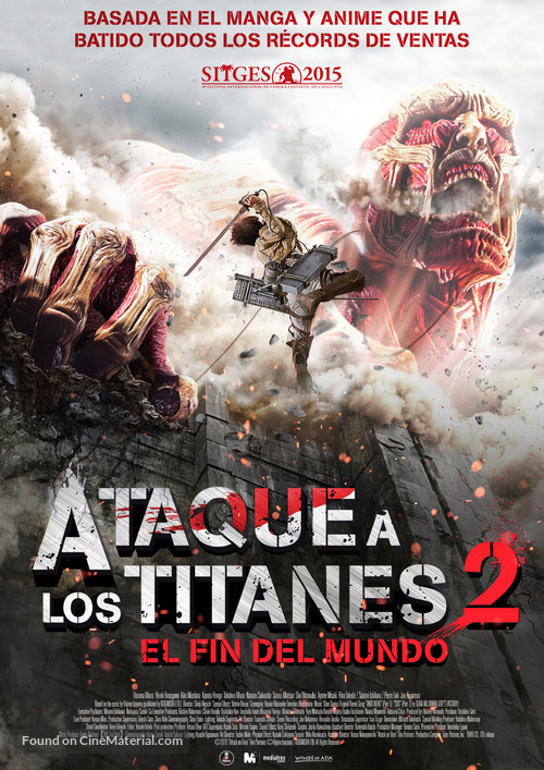 Shingeki no kyojin: Attack on Titan - End of the World - Spanish Movie Poster