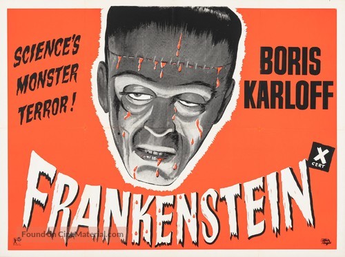 Frankenstein - British Re-release movie poster
